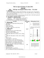 Giáo án Thể dục - Bài 14: Thể dục rèn luyện tư thế cơ bản – Trò chơi