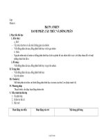 Giáo án môn Hóa học 11 - Bài 39: Anken danh pháp, cấu trúc và đồng phân