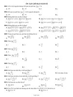 Giáo án Toán 11 - Ôn tập giới hạn hàm số