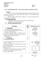 Giáo án Thể dục 5 - Bài 7: Đội hình đội ngũ – trò chơi “Hoàng anh - Hoàng yến”