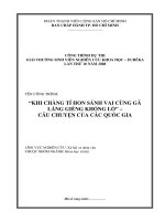 Khi chàng tí hon sánh vai cùng gã láng giềng khổng lồ câu chuyện của các quốc gia    công trình dự thi giải thưởng sinh viên nghiên cứu khoa học   euréka lần thứ 10 năm 2008  
