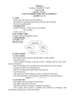 GIÁO ÁN TUẦN 16 (2020-2021)