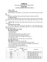 GIÁO ÁN TUẦN 24 - BC (NĂM HỌC 2020-2021)