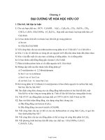 Giáo án môn Hóa học 11 - Chương 4: Đại cương về hoá học hữu cơ