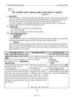 Giáo án Ngữ văn 11CB tiết 12: Từ ngôn ngữ chung đến lời nói cá nhân (tiếp theo)