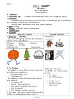 Bài soạn môn học Tiếng Anh lớp 11 năm 2009 - Unit 3: A party