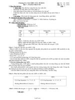 Giáo án Sinh học 10- Bài 7: Tế bào nhân sơ - Năm học 2016-2017