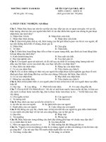 Đề ôn tập tại nhà khối 10 lần 2