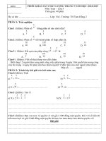 Đề Toán 5 tháng 9