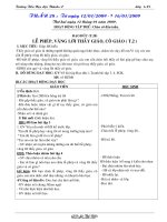 Bài soạn các môn khối lớp 1 - Trường Tiểu Học Lộc Thành A - Tuần 20