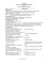 Giáo án môn học lớp 1 - Tuần dạy 25 năm 2011