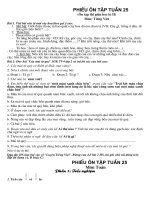 Bài tập cuối tuần 25 - lớp 4