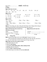 Bài tập cuối tuần 16 - lớp 2 - cô Dương