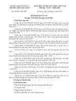 KẾ HOẠCH TUẦN 19 NĂM HỌC 2020-2021