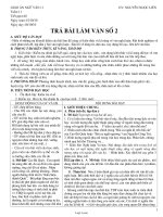 Bài soạn Ngữ văn 11 tiết 40: Trả bài làm văn số 2