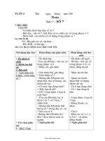 Giáo án Lớp 1 - Tuần 5