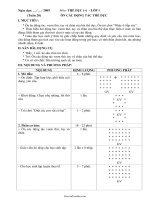 Bài soạn môn Thể dục lớp 1 - Tiết 20: Ôn các động tác thể dục