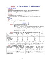 Giáo án môn Hóa học 11 - Bài 51: Dẫn xuất halogen của hidrocacbon