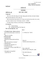 Bài soạn các môn học khối lớp 1 - Trường Tiểu học Kim Đồng - Tuần 34