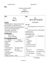 Giao án lớp 1 + 3 - Trường Tiểu học Đèo Gia - Tuần 2