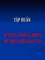 HƯỚNG DẪN SỬ DỤNG GOOGLE DRIVE : Trường TH VÀ THCS Quảng Trường