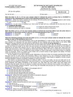 đề ôn tập tại nhà môn tiếng anh lớp 12 trong thời gian