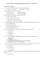 ĐỀ CƯƠNG ÔN TẬP GIỮA HỌC KỲ II - CÁC MÔN KHỐI 10