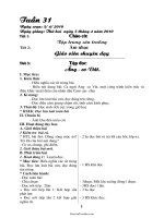 Bài soạn các môn khối 4 - Tuần 31 năm 2010