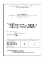Hình ảnh việt nam trên báo chí asean trong năm 2006    công trình dự thi giải thưởng sinh viên nghiên cứu khoa học   euréka lần thứ 10 năm 2008  
