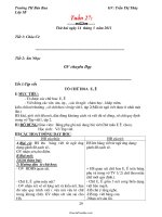 Giáo án dạy các môn học khối lớp 1 - Tuần 27 - Trường TH Bản Bua