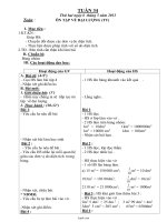 Giáo án Tổng hợp môn học lớp 4 - Tuần dạy số 34