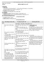 Giáo án Vật lý lớp 11 - Trường THPT Tăng Bạt Hổ - Tiết 62: Dòng điện fu-Cô