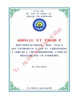Luận văn kinh tế PHÂN TÍCH CÁC NHÂN TỐ ẢNH HƯỞNG ĐẾN QUYẾT ĐỊNH MUA ĐỒ NỘI THẤT CỦA KHÁCH HÀNG