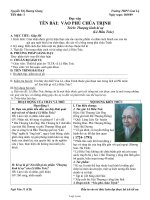 Giáo án Ngữ văn 11 - Nguyễn Thị Hương Giang - Trường THPT Cam Lộ