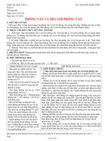 Bài soạn Ngữ văn 11 tiết 60: Phỏng vấn và trả lời phỏng vấn