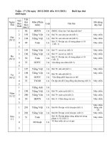Lịch báo giảng khối 1 tuần 17