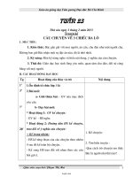 Giáo án giảng dạy Tấm gương Đạo đức Hồ Chí Minh - Tuần 23