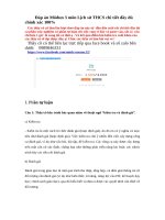 Đáp án Mô đun 3 Lịch Sử THCS  Đáp án bồi dưỡng thường xuyên Mo dun 3 môn Lịch sử THCS THPT đầy đủ cả trắc nghiệm và tự luận chính xác 100%