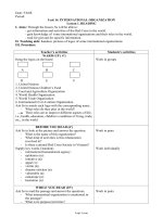 Bài soạn môn học Tiếng Anh lớp 11 - Unit 14: International organization - Lesson 1: Reading