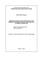 Nghiên cứu một số giải pháp định tuyến trong tô pô mạng liên kết hiệu năng cao và công cụ đánh giá (tt) 