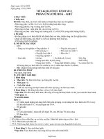 Giáo án Hóa học 10 - Tiết 46: Bài thực hành số 2: Phản ứng oxi hoá – khử