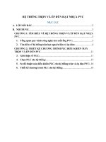 Bài tập lớn đo lường và tự động hóa hệ thống điện (hệ thống trộn và ép đùn tạo ống PVC)