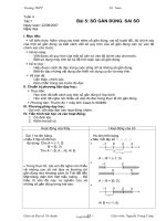 Giáo án Đại số CB 10 Bài 5: Số gần đúng. Sai số