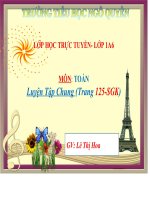 Luyện tập chung trang 125- Toán 1