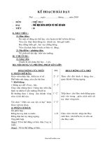 Giáo án Thể dục lớp 1 - Tiết 10 - Thể dục rèn luyện tư thế cơ bàn