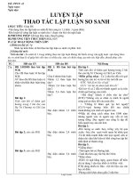 Giáo án dạy Ngữ văn 11 tiết 44: Luyện tập thao tác lập luận so sánh