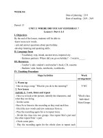 Giáo án môn Tiếng Anh lớp 5_Tuần 4_GV: Lê Thị Lan Anh