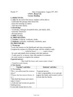 Bài soạn môn học Tiếng Anh 11 - Unit 1: Home life - Lesson: Reading