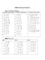 Nội dung ôn tập trực tuyến cho học sinh Khối 6