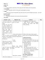 Bài soạn môn học Tiếng Anh 11 - Period 76 - Unit 12: The asian games - C: Listening